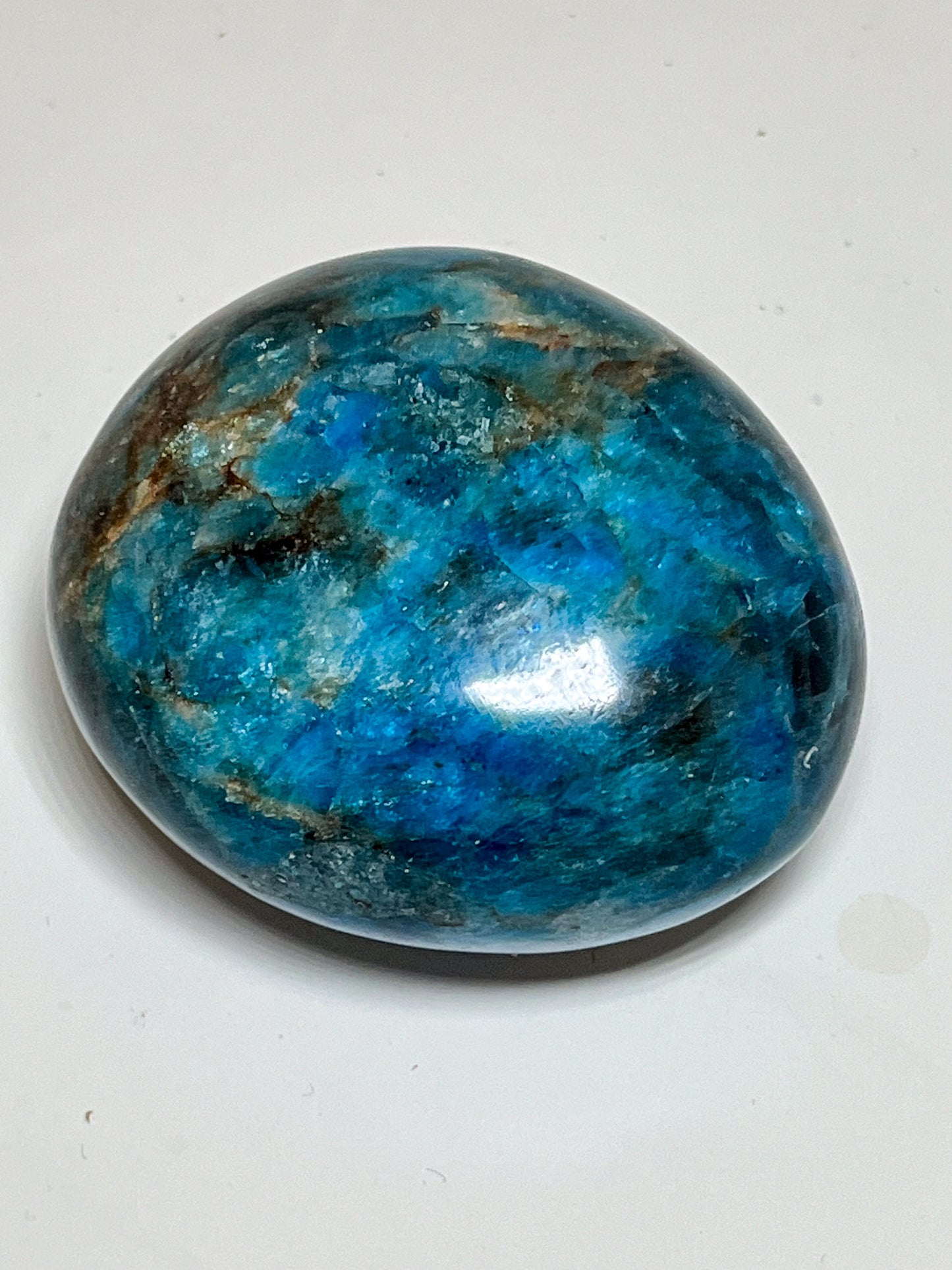 Apatite Polished Palm Crystal - Madagascar